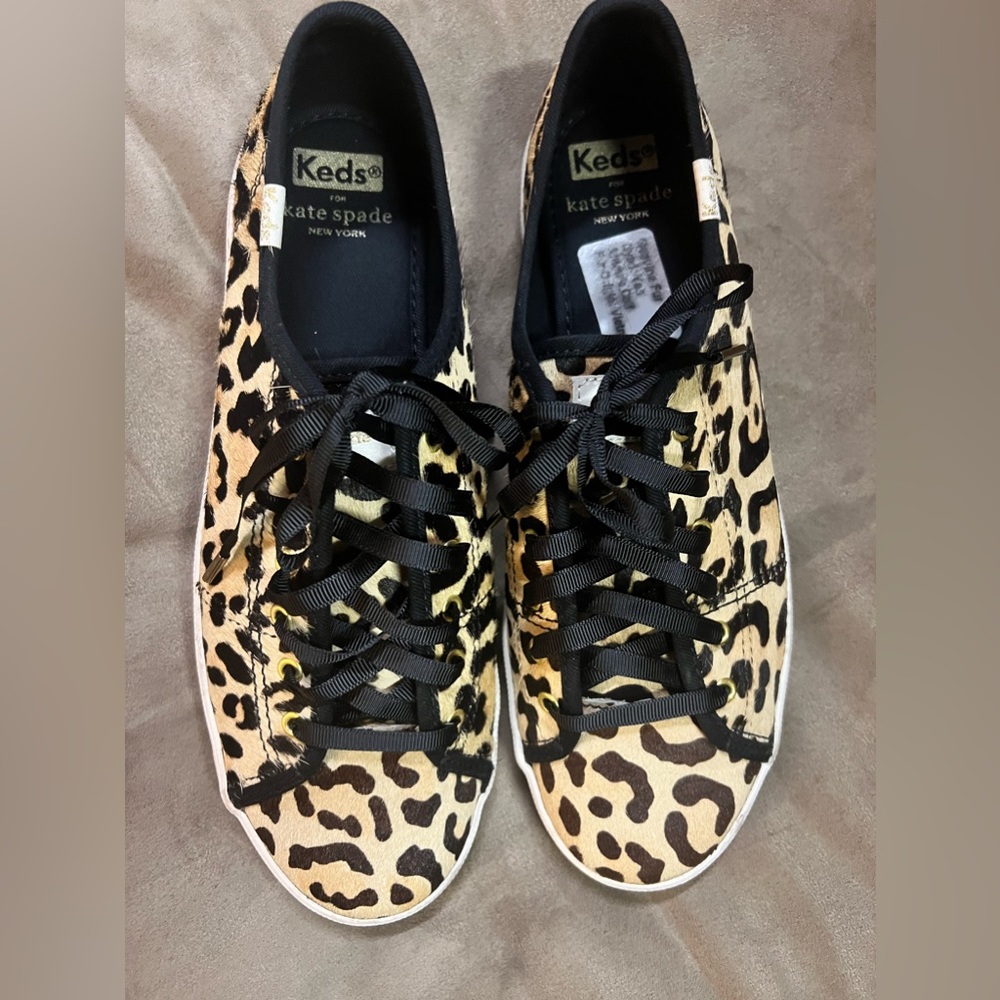 Kate Spade Keds Leopard tennis shoes